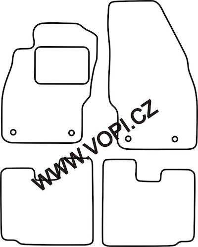 Autokoberce Opel Adam 01/2013 - Royalfit (3468)